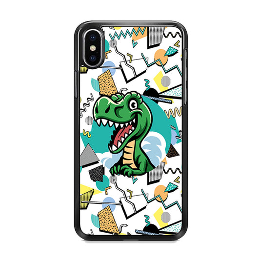 Dino Collage Form of Plesure iPhone X Case - Octracase