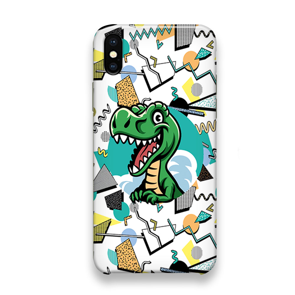 Dino Collage Form of Plesure iPhone X Case - Octracase