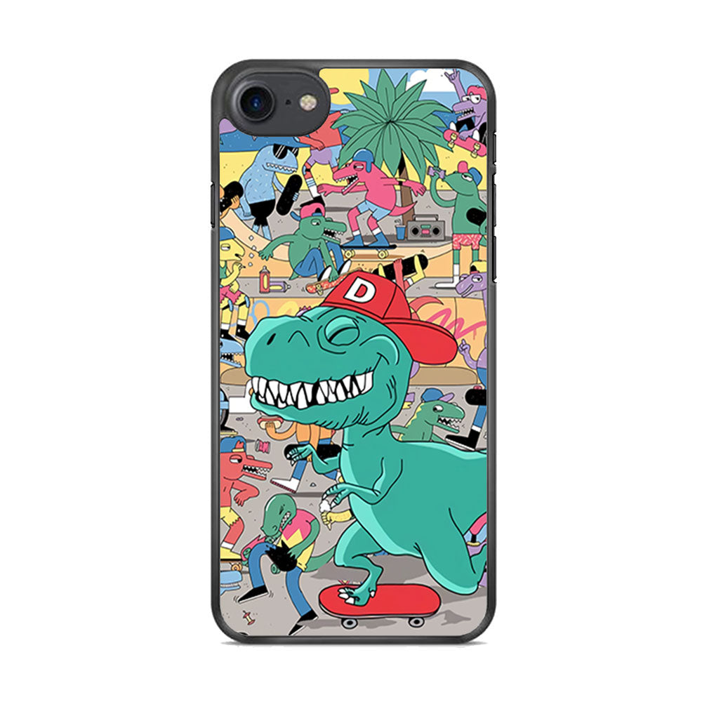 Dino Park of Skating iPhone 8 Case - Octracase