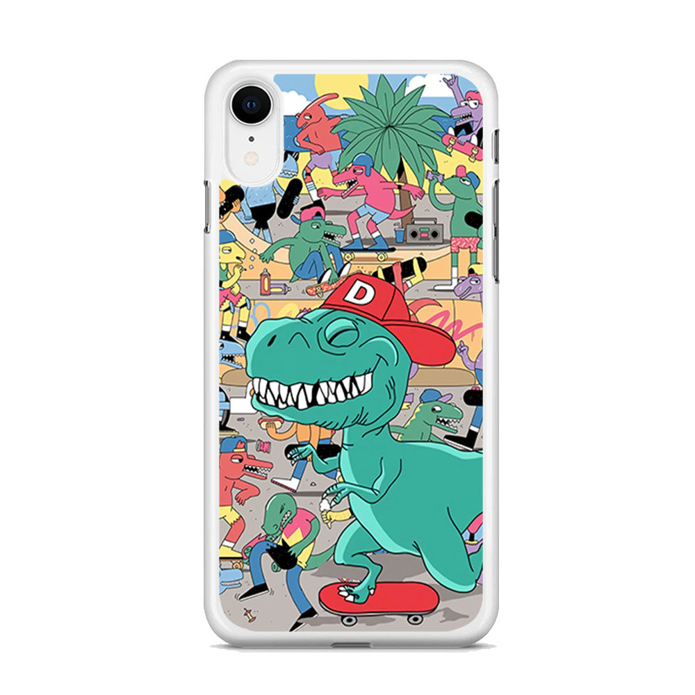 Dino Park of Skating iPhone XR Case - Octracase