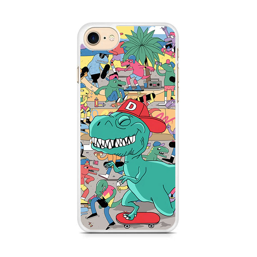 Dino Park of Skating iPhone 8 Case - Octracase