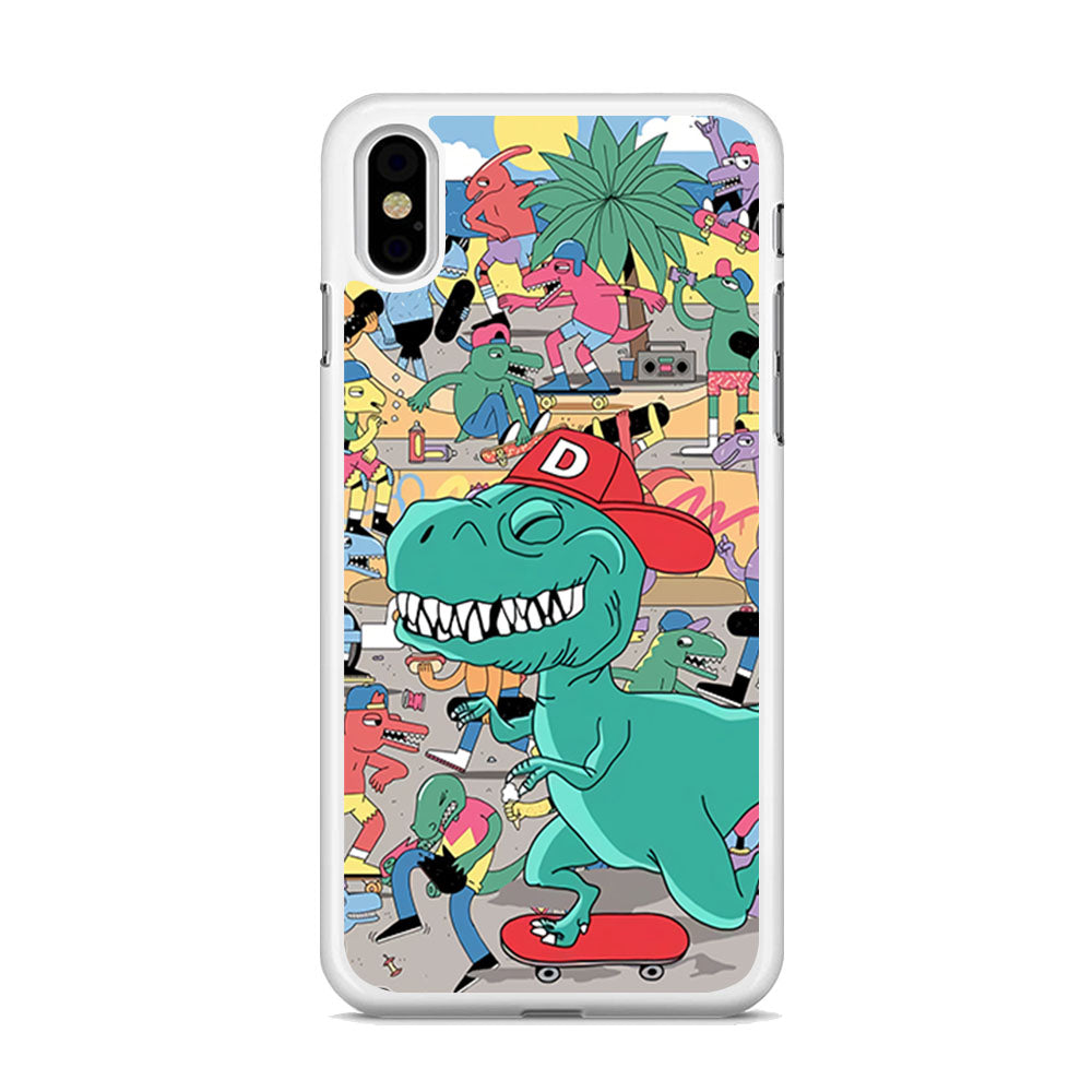 Dino Park of Skating iPhone Xs Max Case - Octracase