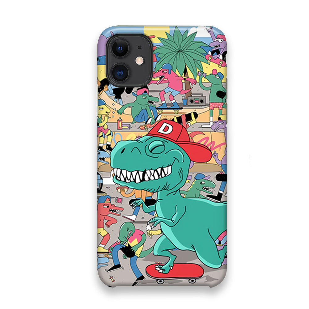 Dino Park of Skating iPhone 11 Case - Octracase