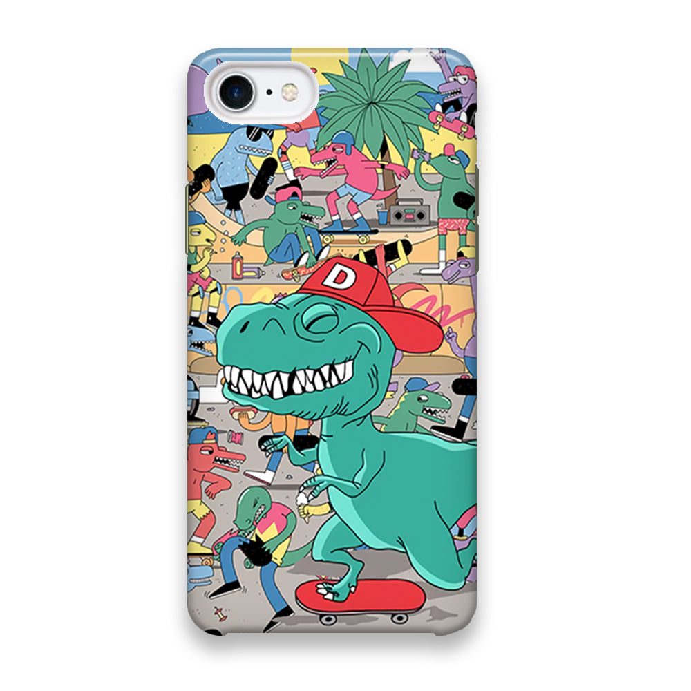 Dino Park of Skating iPhone 7 Case - Octracase