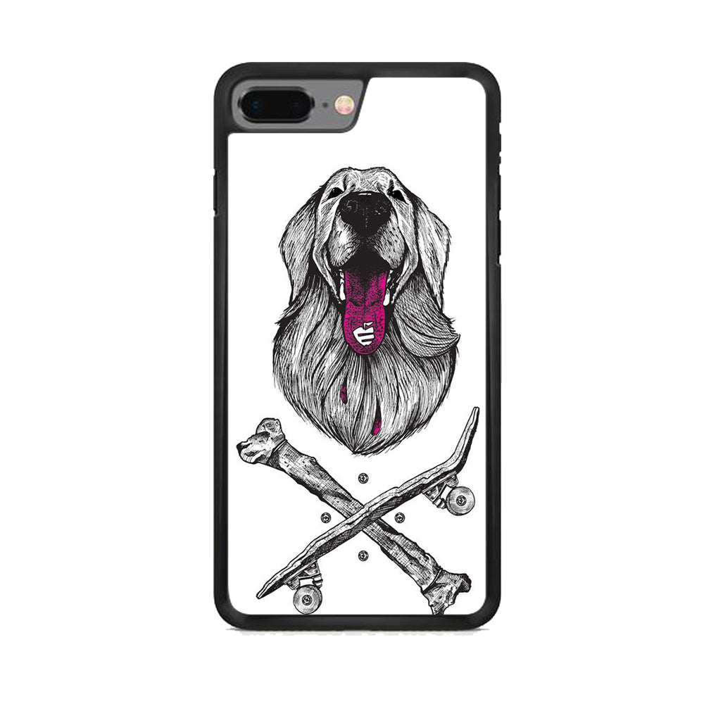 Dog Bone and Skateboard iPhone 8 Plus Case - Octracase