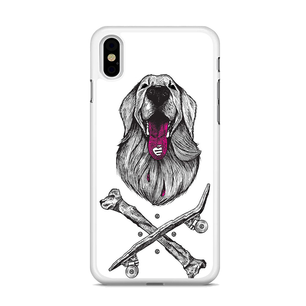 Dog Bone and Skateboard iPhone X Case - Octracase