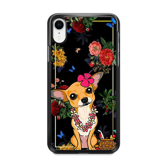 Dog Chihuahua Summer Frame iPhone XR Case - Octracase