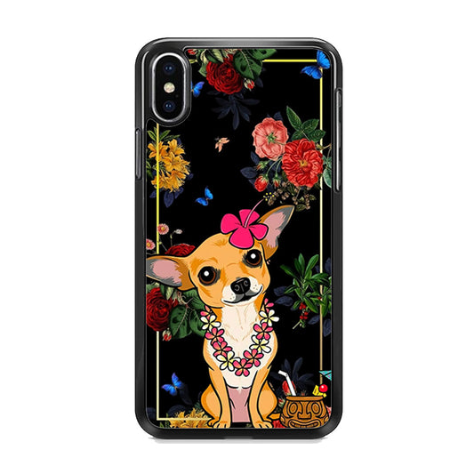 Dog Chihuahua Summer Frame iPhone Xs Max Case - Octracase