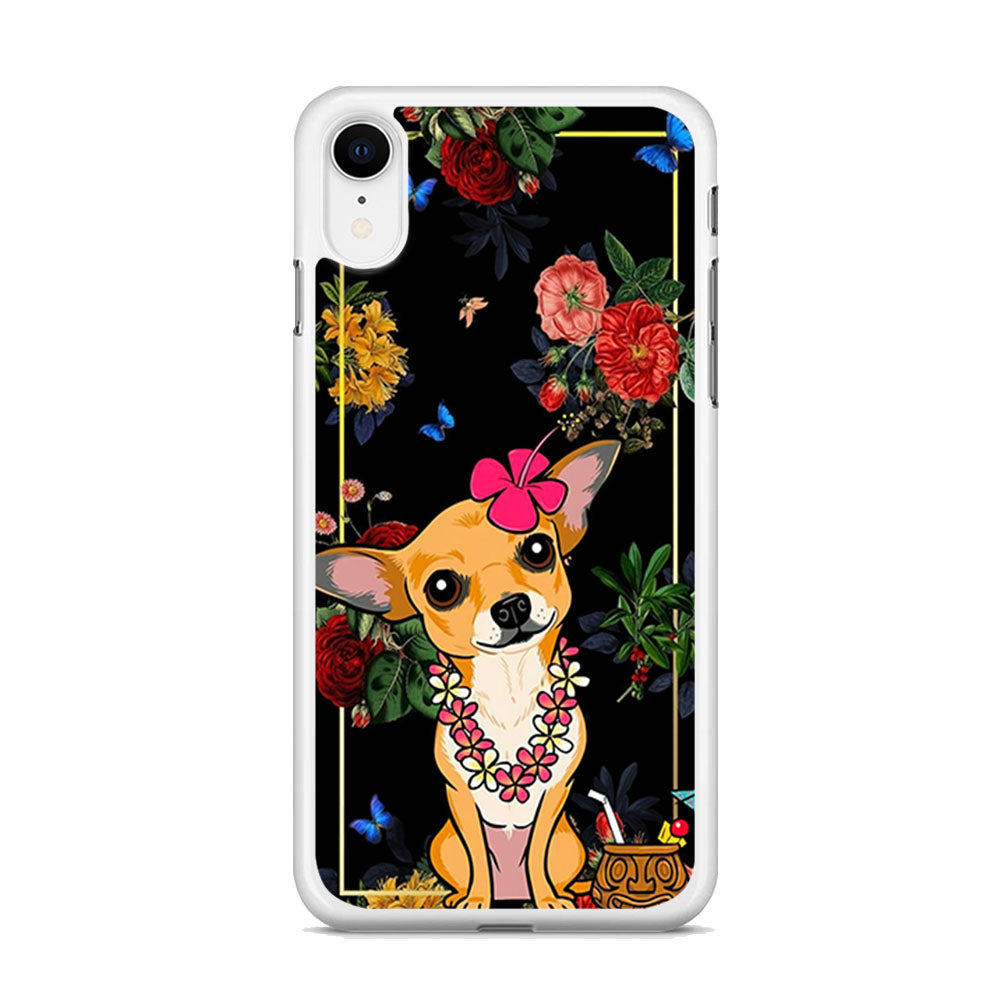 Dog Chihuahua Summer Frame iPhone XR Case - Octracase