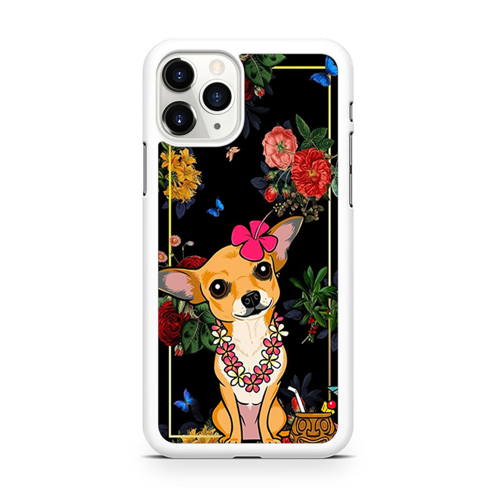 Dog Chihuahua Summer Frame iPhone 11 Pro Max Case - Octracase