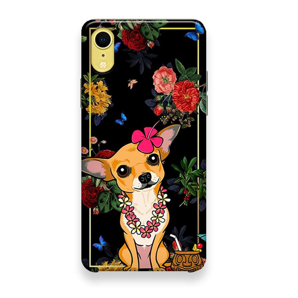 Dog Chihuahua Summer Frame iPhone XR Case - Octracase