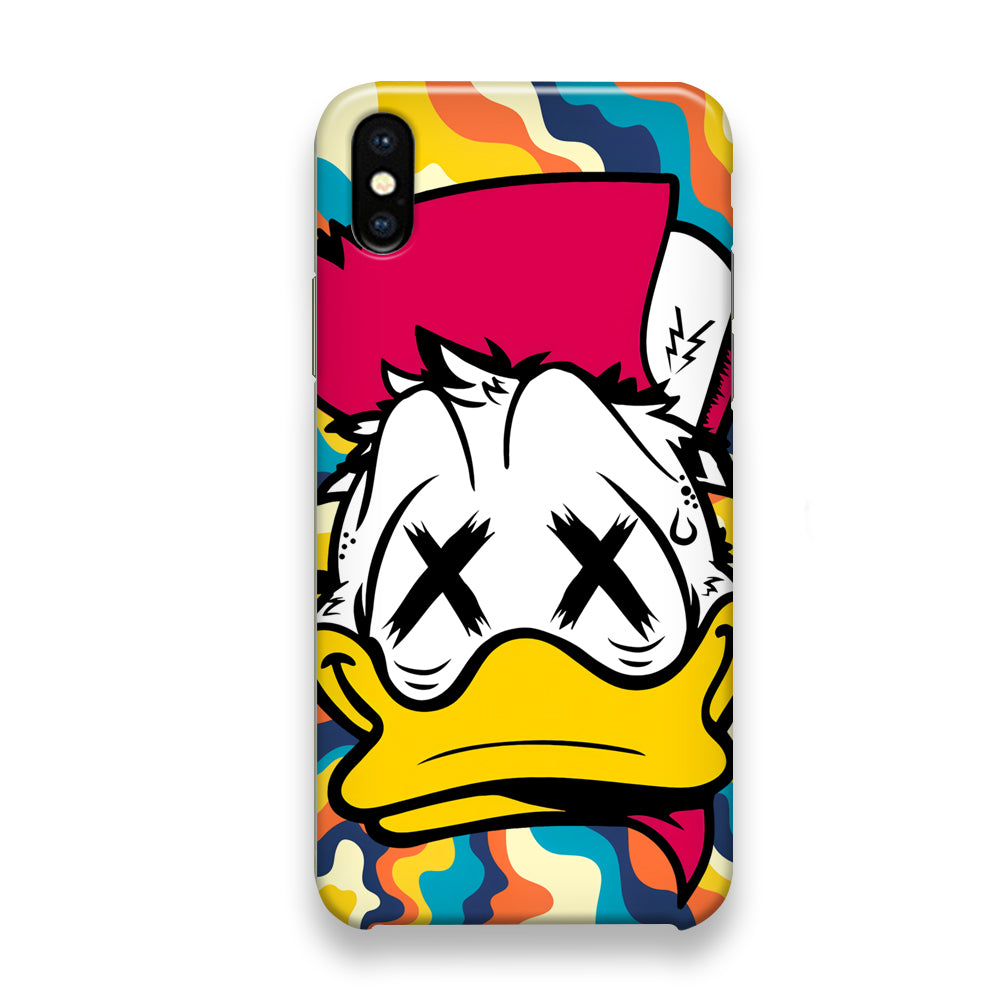 Donal Duck Limp Not Excited iPhone X Case - Octracase