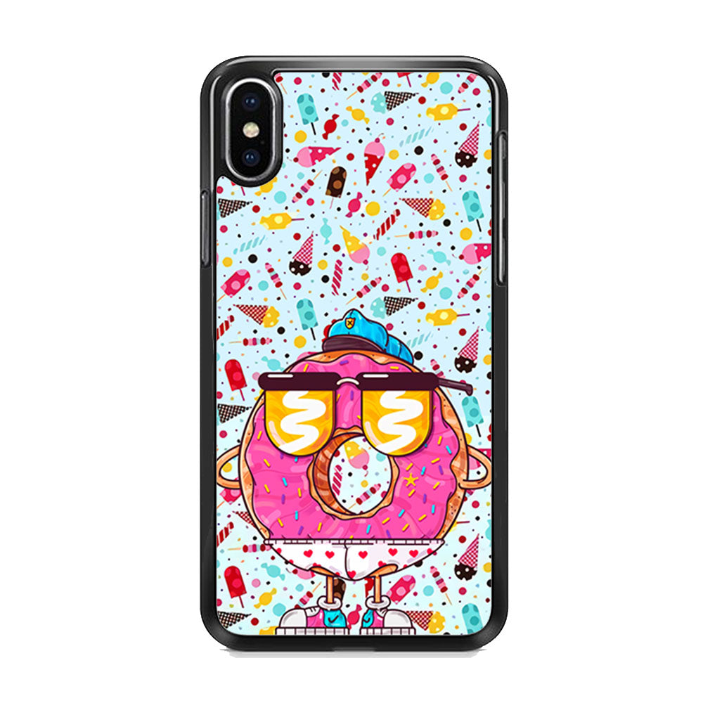 Donut, Police Candy iPhone X Case