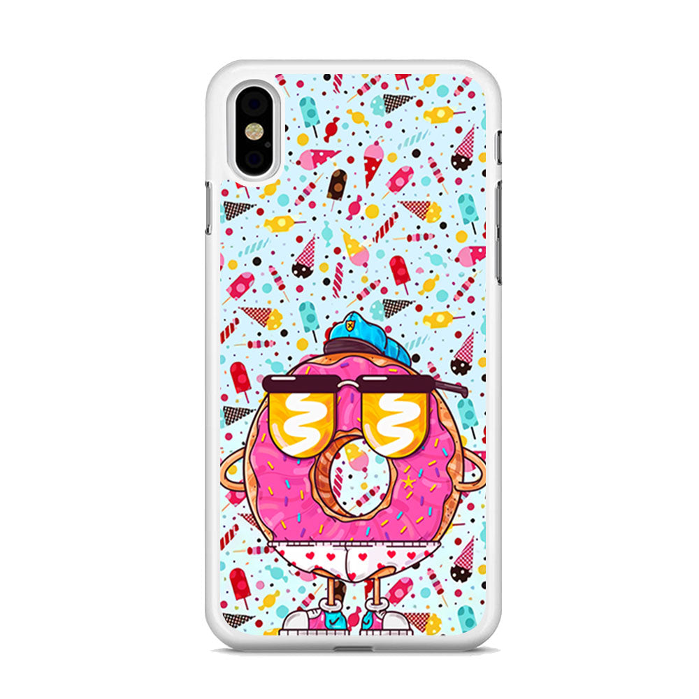 Donut, Police Candy iPhone Xs Case