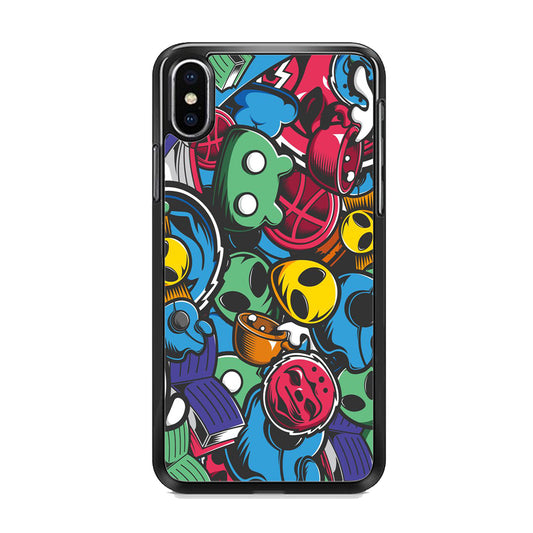 Doodle 001 iPhone X Case - Octracase