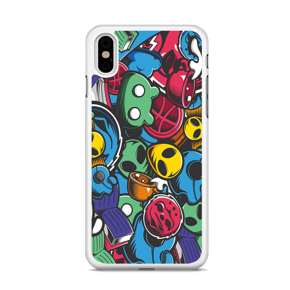 Doodle 001 iPhone X Case - Octracase