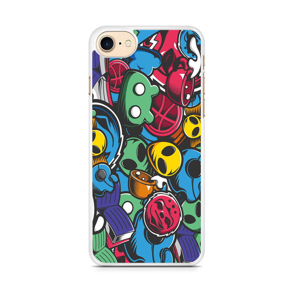 Doodle 001 iPhone 8 Case - Octracase