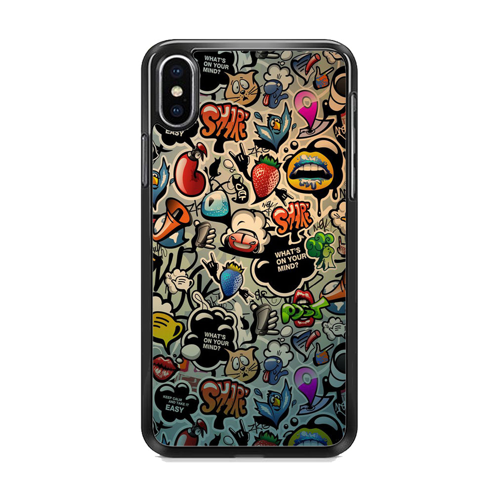 Doodle 004 iPhone Xs Max Case - Octracase