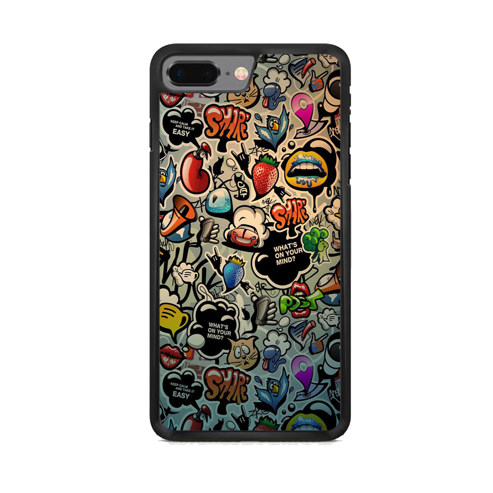 Doodle 004  iPhone 8 Plus Case - Octracase