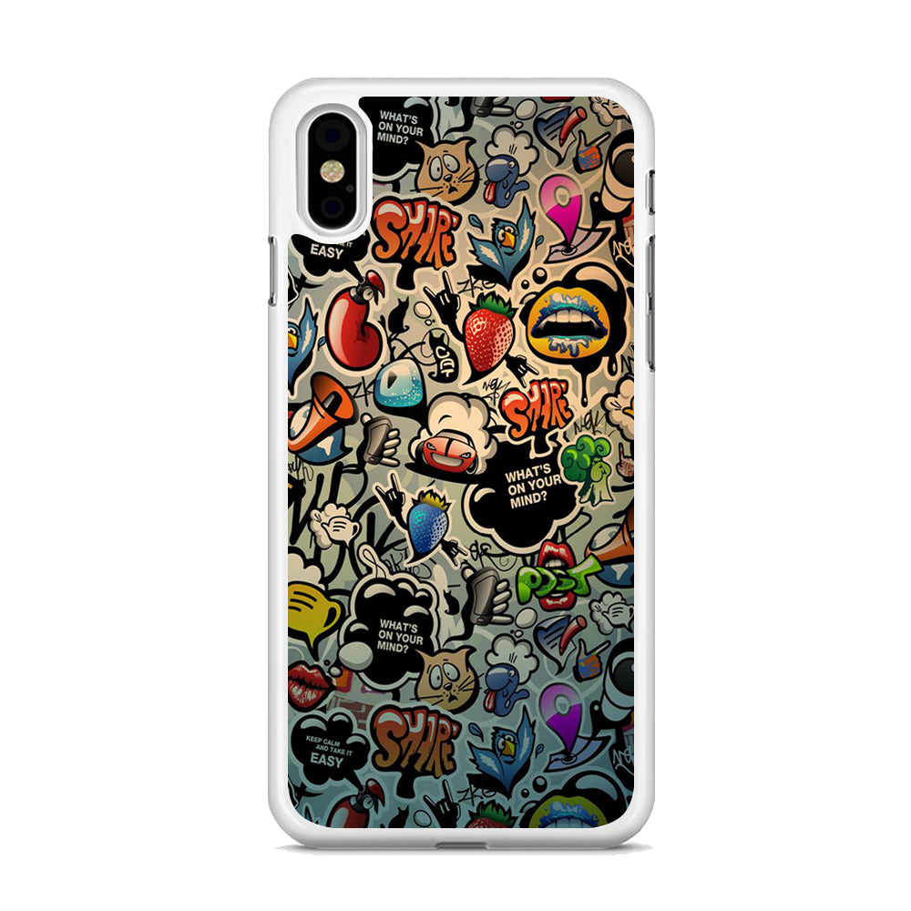 Doodle 004 iPhone X Case - Octracase