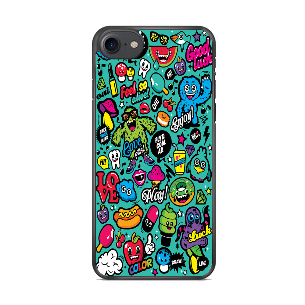 Doodle Art 007  iPhone 7 Case - Octracase