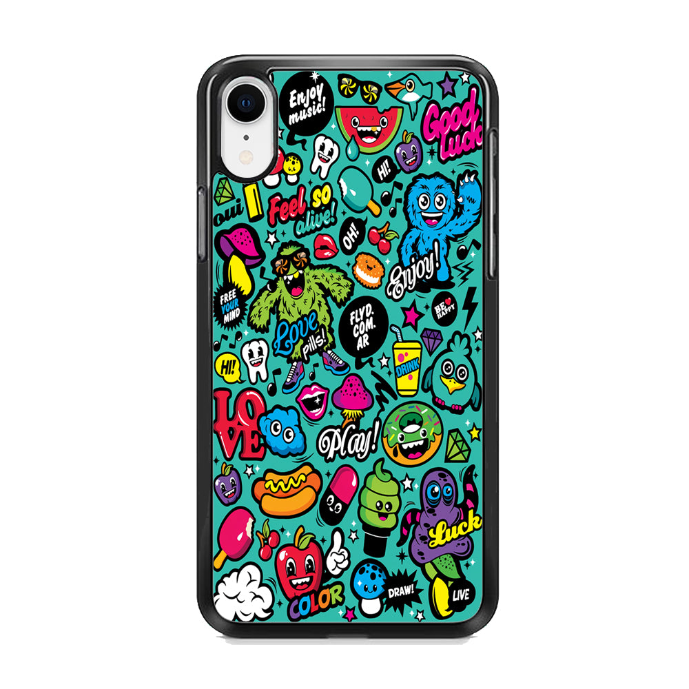 Doodle Art 007 iPhone XR Case - Octracase