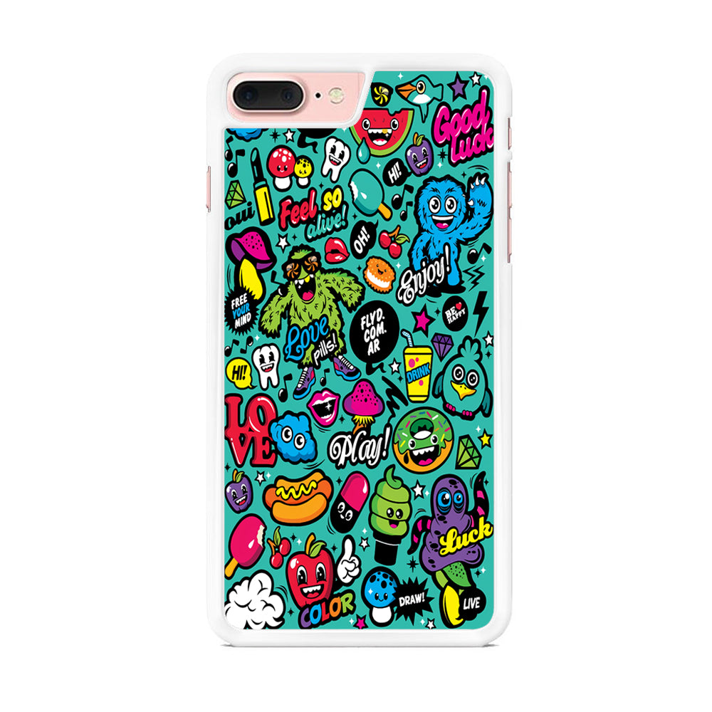 Doodle Art 007 iPhone 8 Plus Case - Octracase