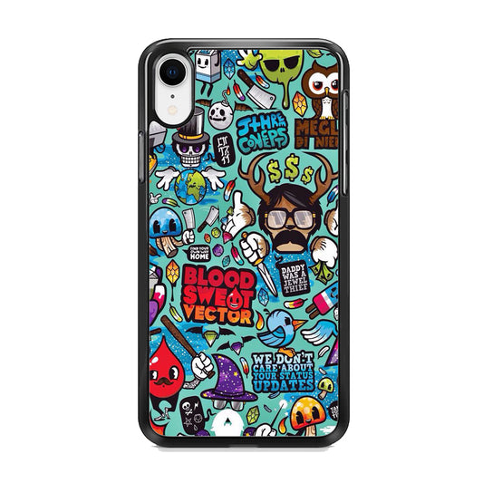 Doodle Art 013 iPhone XR Case - Octracase