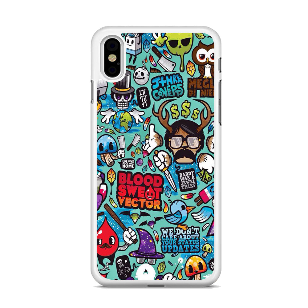 Doodle Art 013 iPhone X Case - Octracase