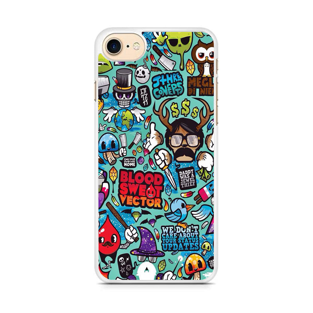 Doodle Art 013 iPhone 8 Case - Octracase