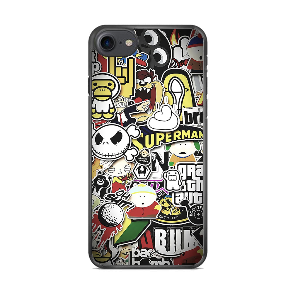 Doodle Art 014  iPhone 8 Case - Octracase