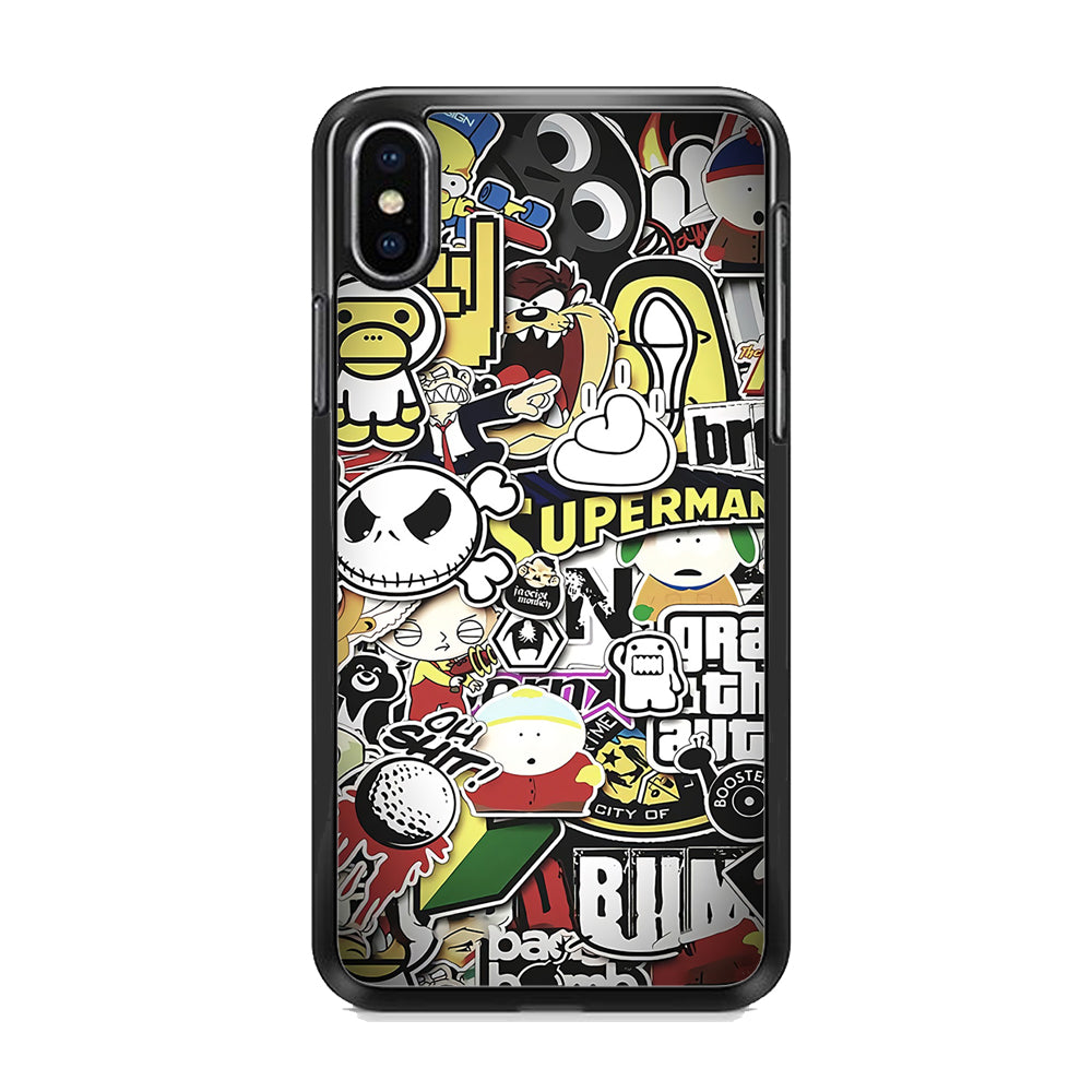 Doodle Art 014  iPhone X Case - Octracase