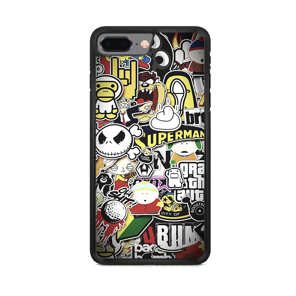 Doodle Art 014 iPhone 8 Plus Case - Octracase