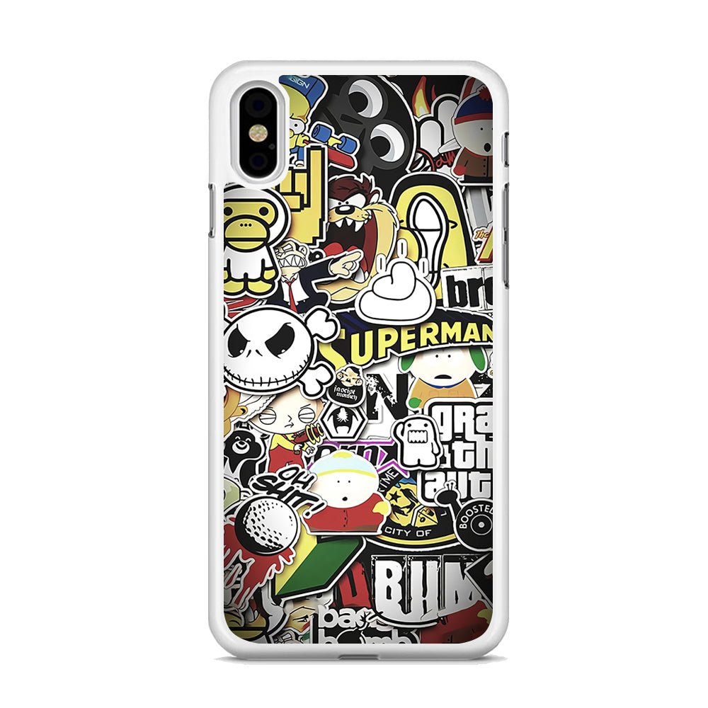 Doodle Art 014  iPhone X Case - Octracase