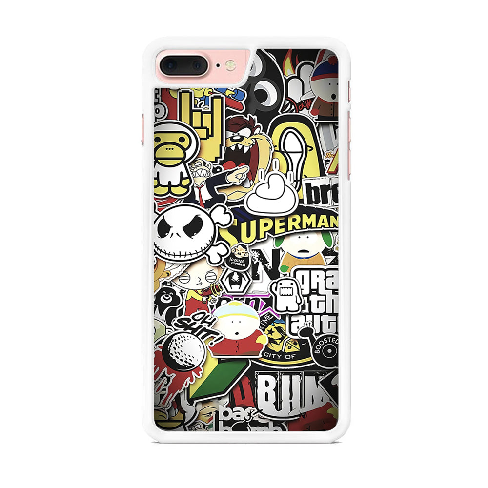 Doodle Art 014 iPhone 8 Plus Case - Octracase