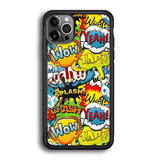 Doodle Cartoon Dubbing Word iPhone 13 Pro Case - Octracase