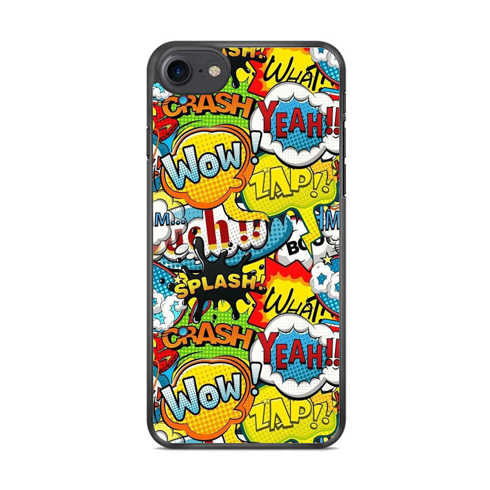 Doodle Cartoon Dubbing Word iPhone 7 Case