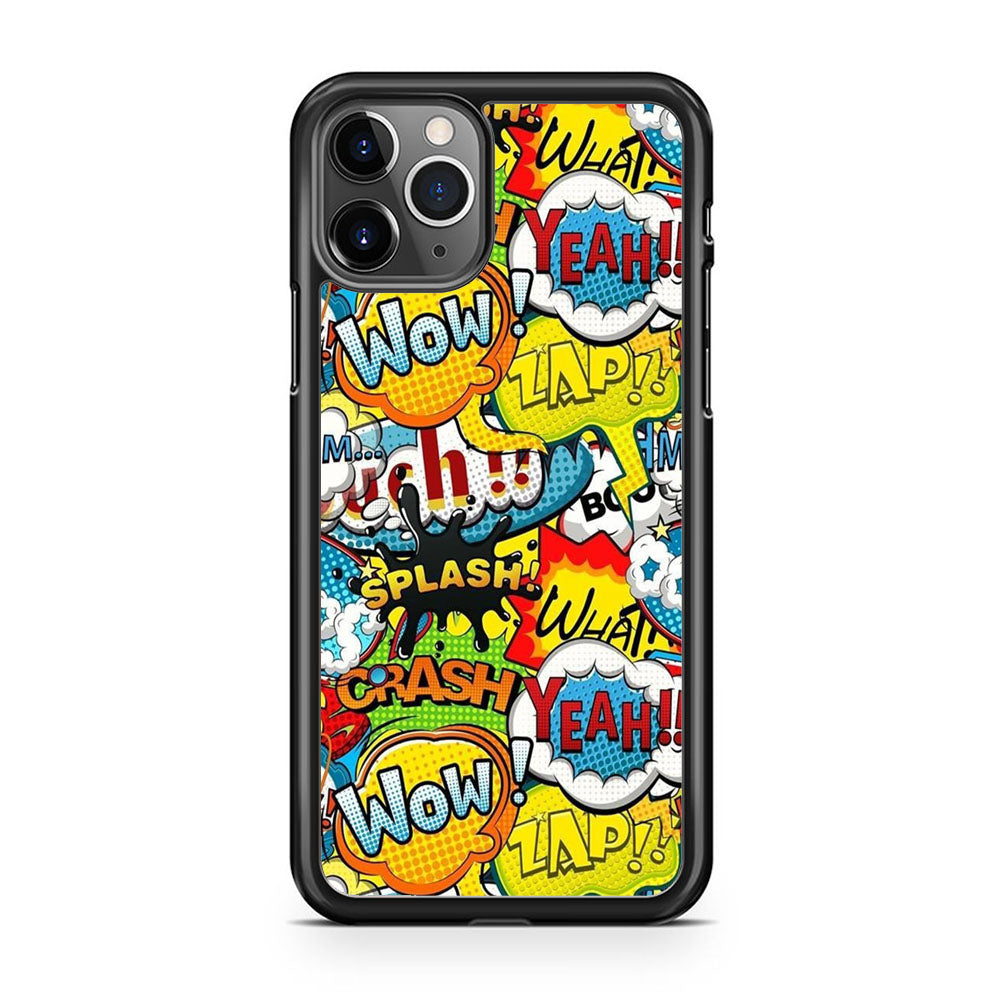 Doodle Cartoon Dubbing Word iPhone 11 Pro Case