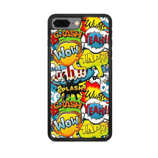 Doodle Cartoon Dubbing Word iPhone 8 Plus Case