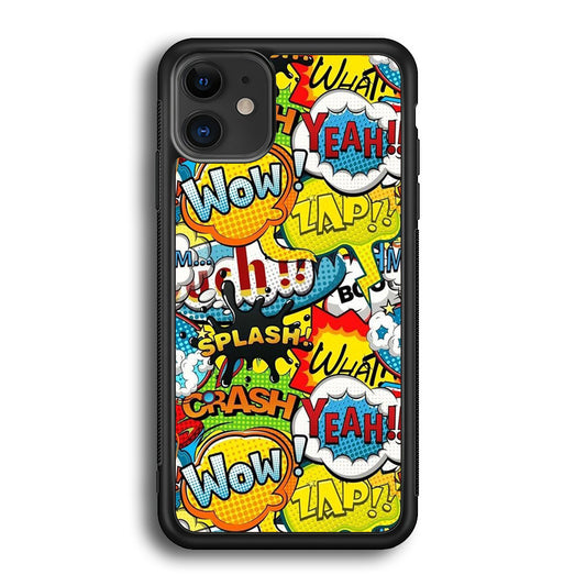 Doodle Cartoon Dubbing Word iPhone 12 Case