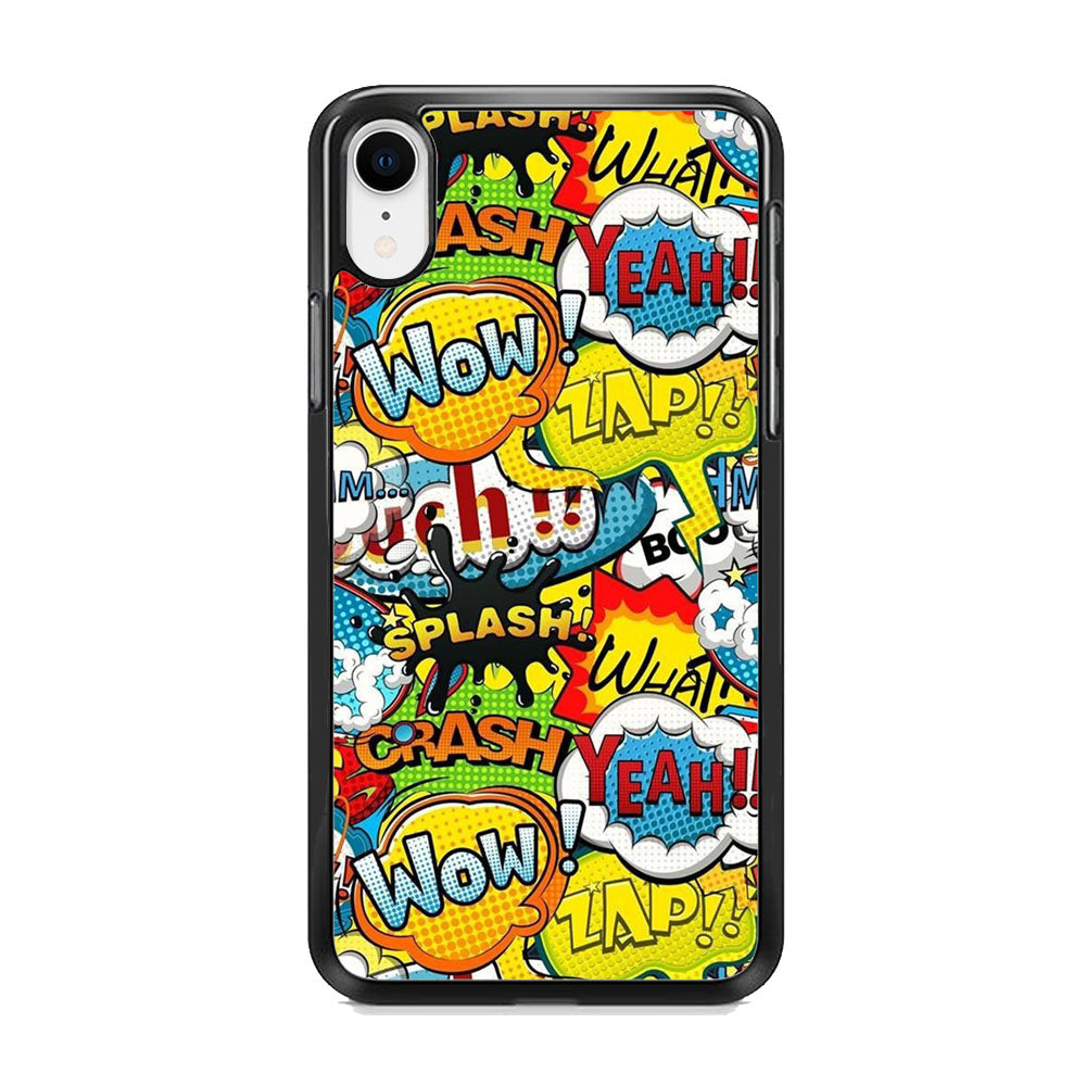 Doodle Cartoon Dubbing Word iPhone XR Case