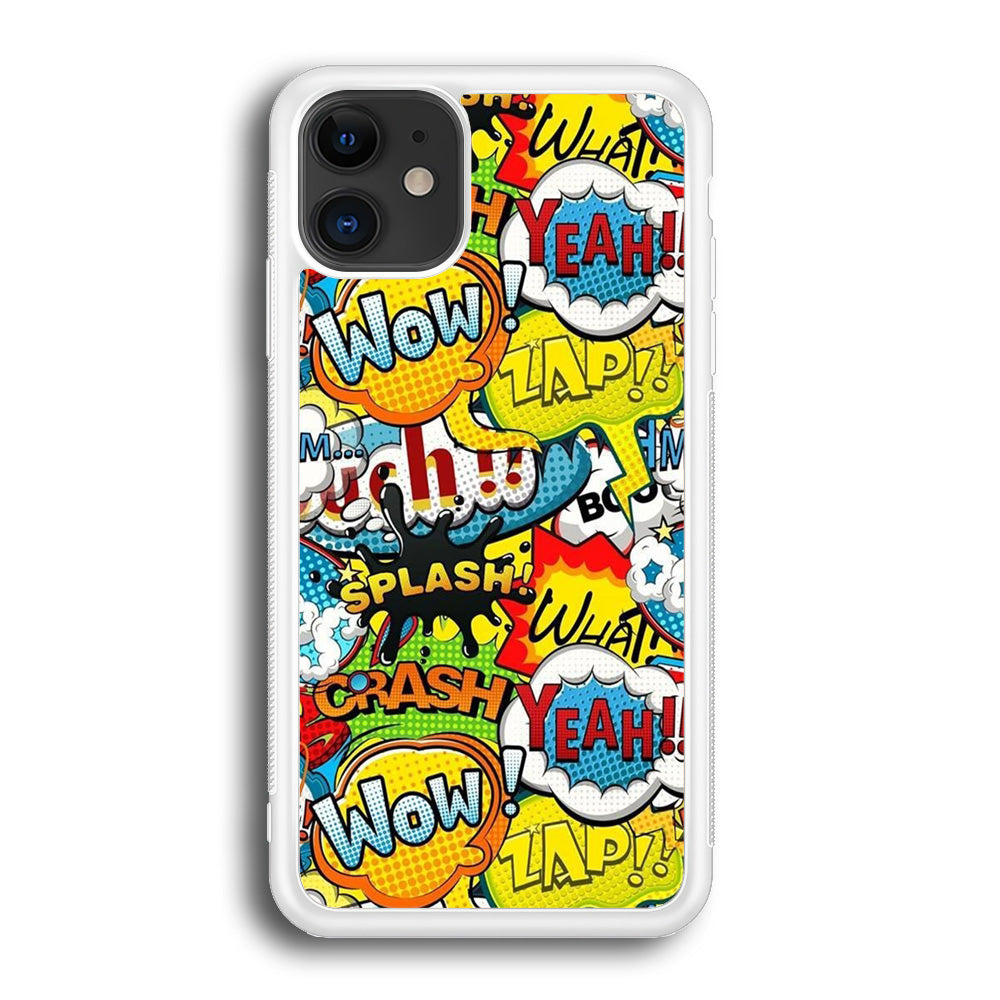 Doodle Cartoon Dubbing Word iPhone 12 Case