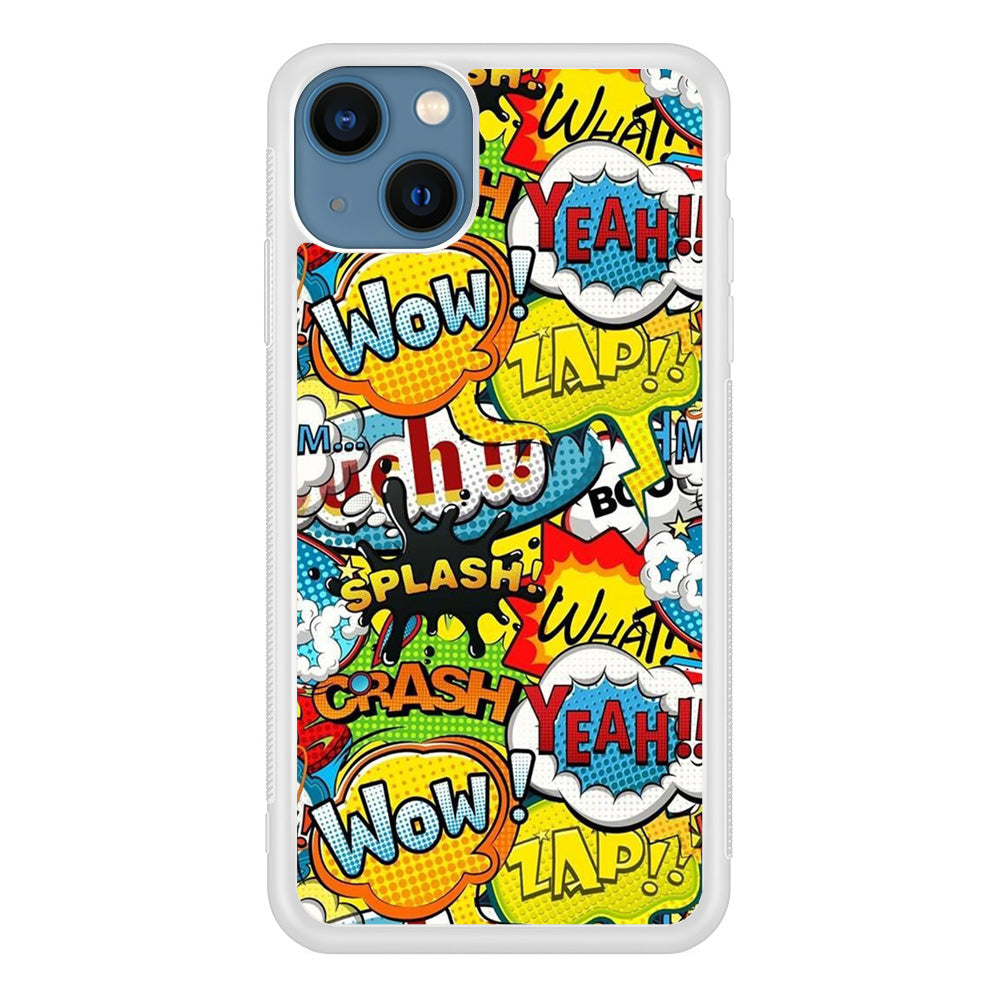 Doodle Cartoon Dubbing Word iPhone 13 Case