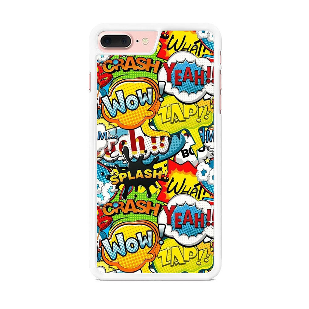 Doodle Cartoon Dubbing Word iPhone 7 Plus Case