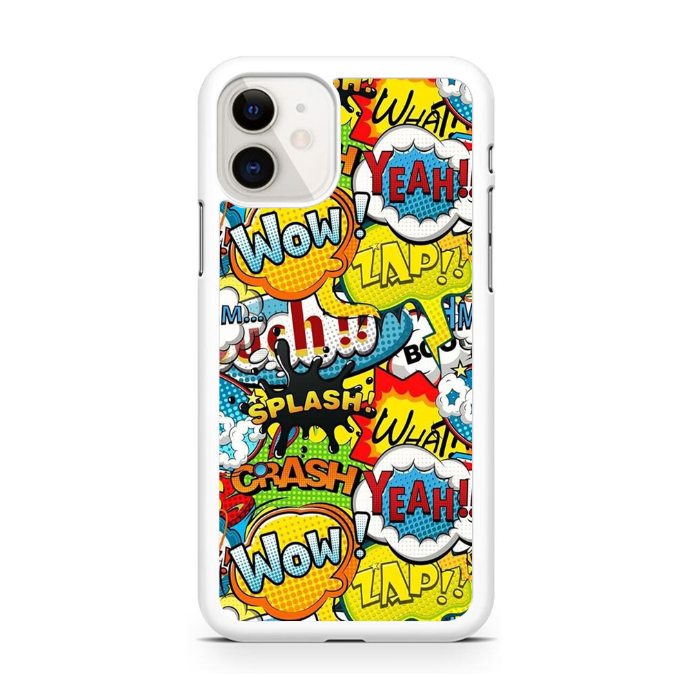 Doodle Cartoon Dubbing Word iPhone 11 Case