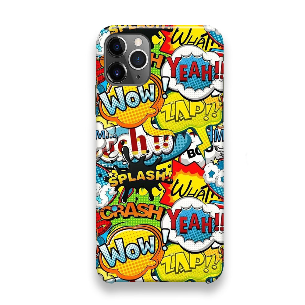 Doodle Cartoon Dubbing Word iPhone 13 Pro Case - Octracase