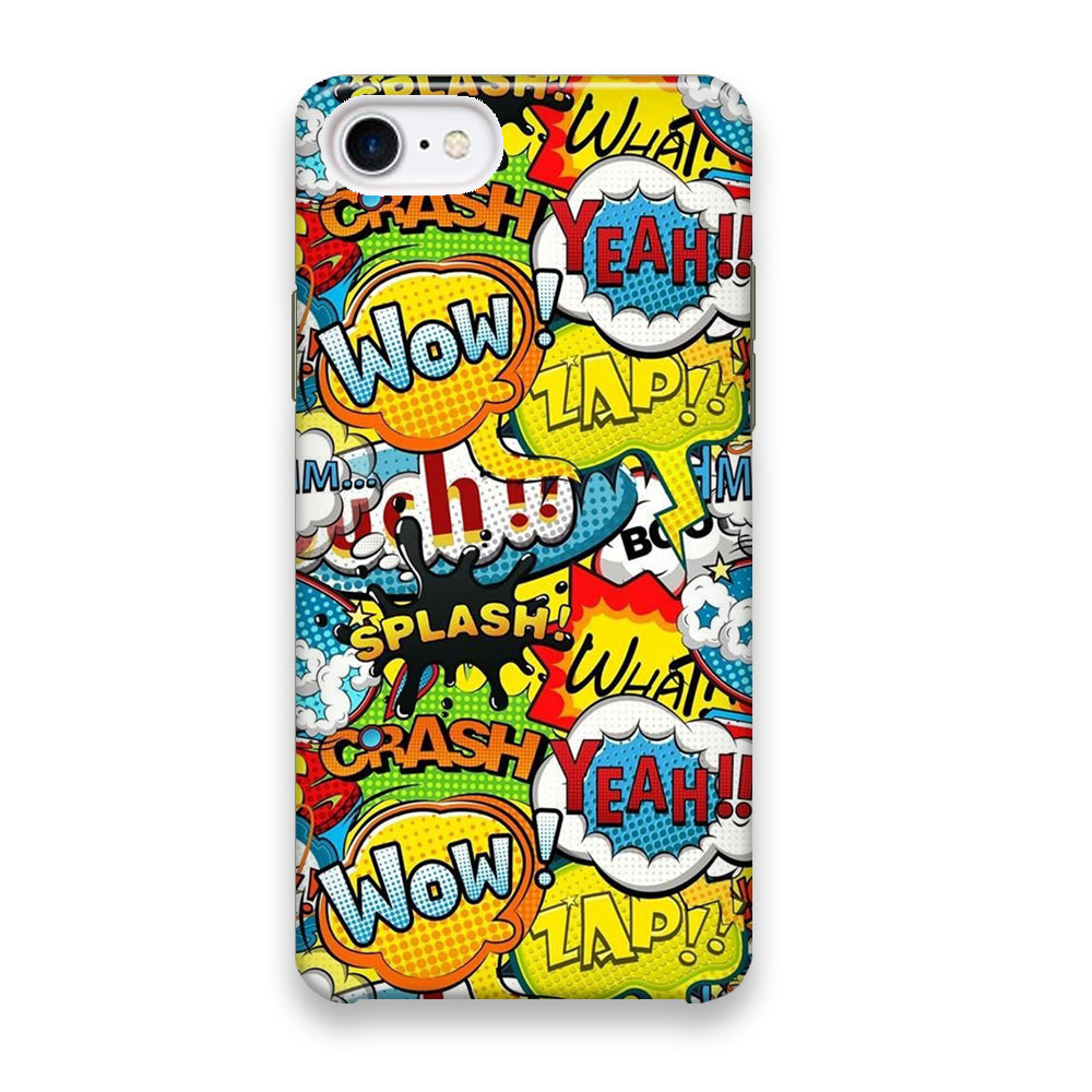 Doodle Cartoon Dubbing Word iPhone 7 Case