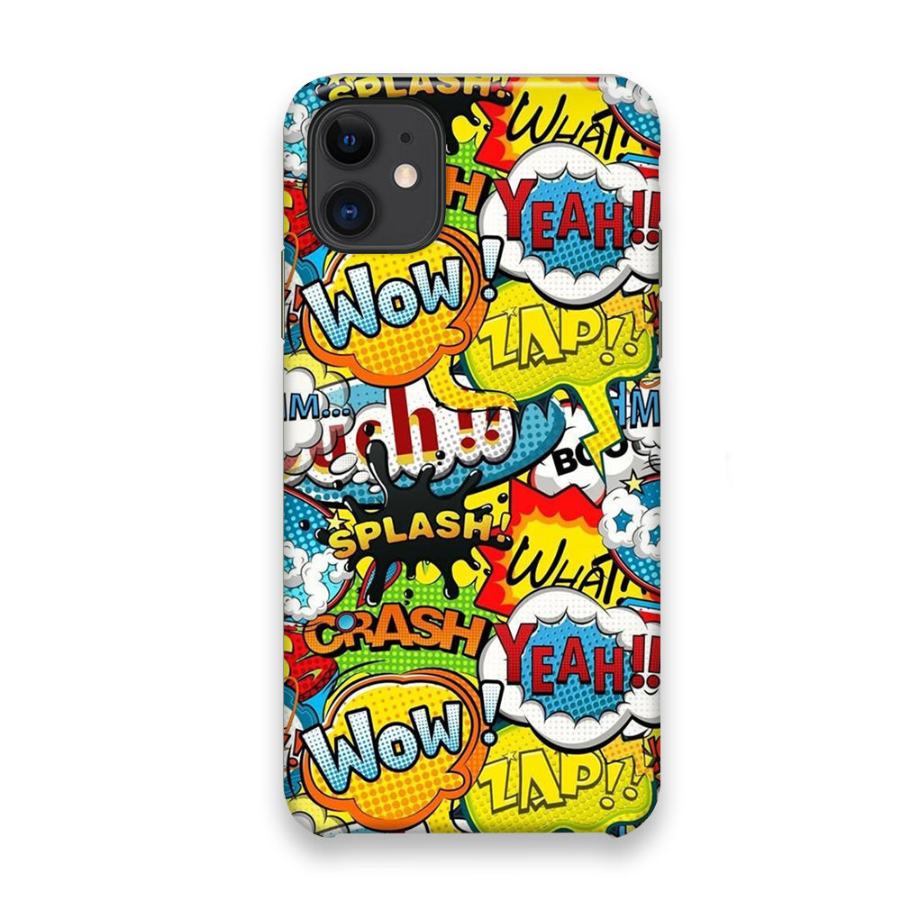 Doodle Cartoon Dubbing Word iPhone 11 Case