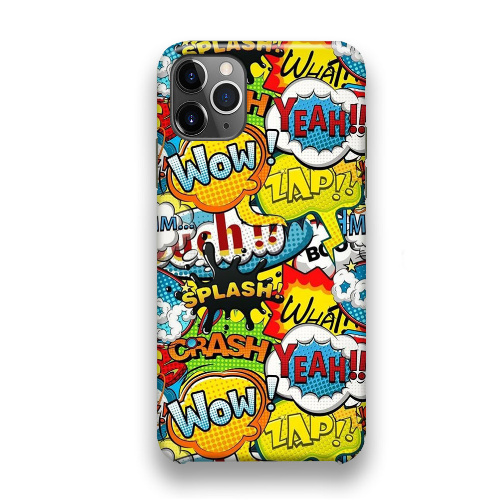 Doodle Cartoon Dubbing Word iPhone 11 Pro Case