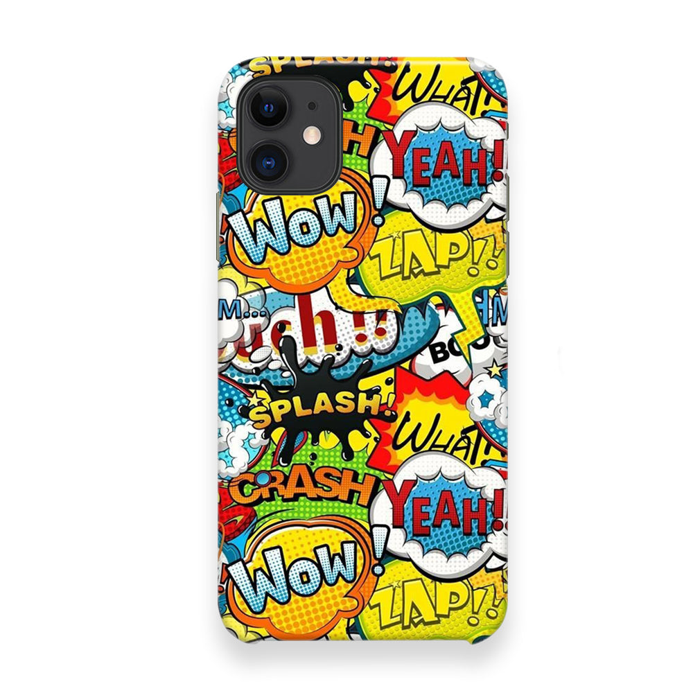 Doodle Cartoon Dubbing Word iPhone 12 Case